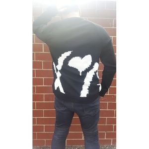 Black Sweatshirt with Applique - The Weeknd